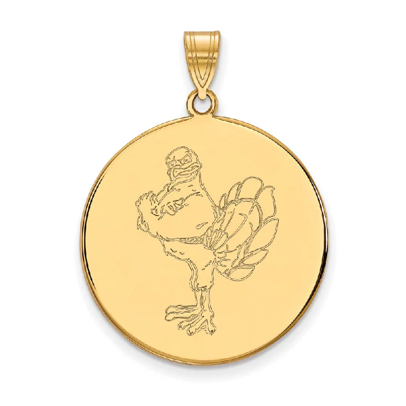 Luxury Jewelry At Unbeatable Discounts 14k Gold Plated Silver Virginia Tech XL Mascot Logo Disc Pendant Luxury Jewelry At Unbeatable Discounts 14k Gold Plated Silver Virginia Tech XL Mascot Logo Disc Pendant