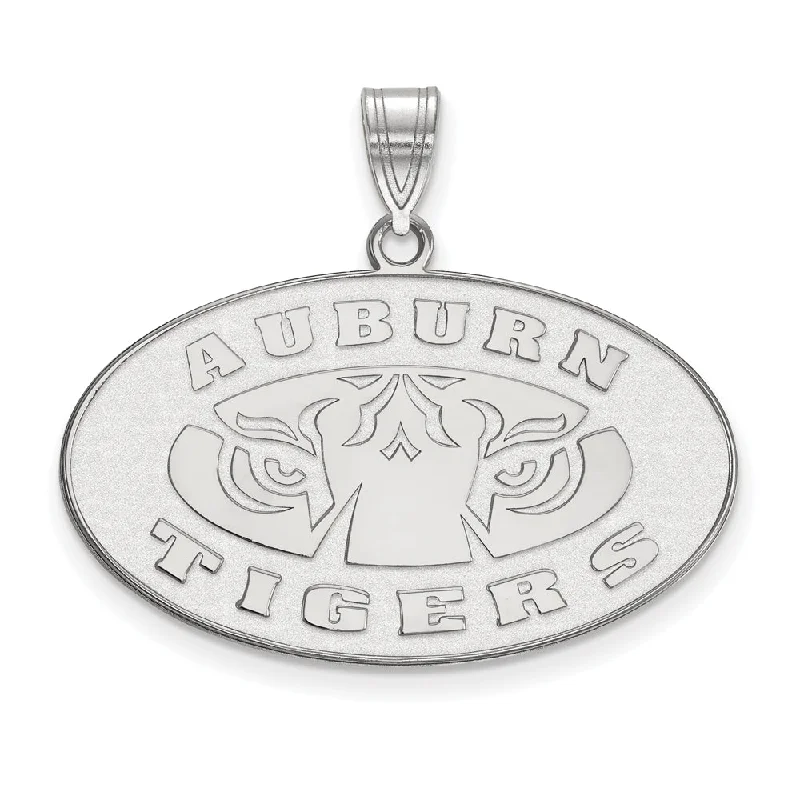 Chic, Trendy, And Affordable Jewelry Sale 14k White Gold Auburn U Large Logo Pendant Chic, Trendy, And Affordable Jewelry Sale 14k White Gold Auburn U Large Logo Pendant