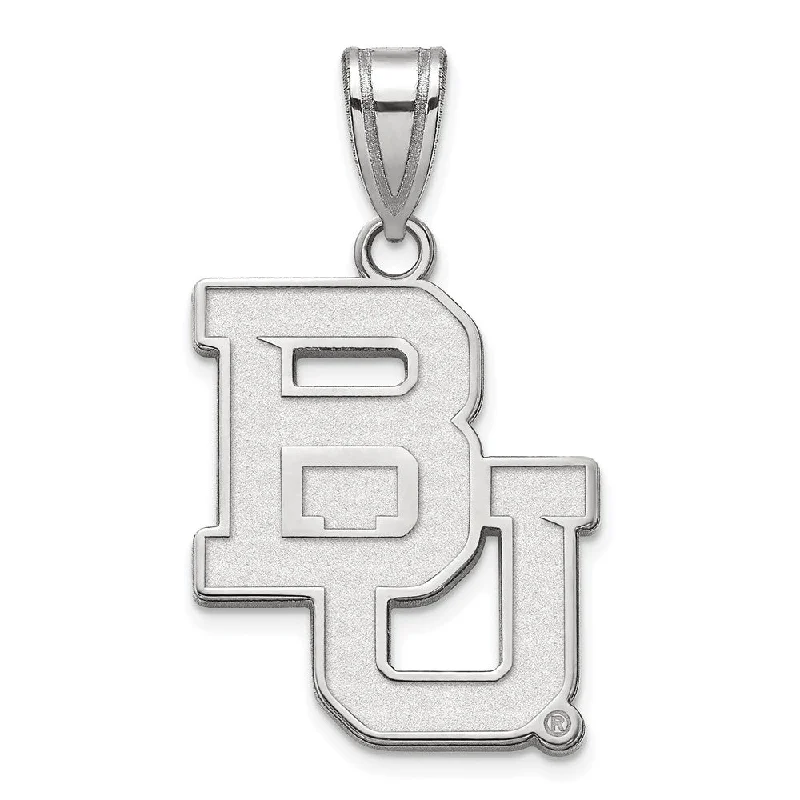 Fashion-Forward Jewelry At Incredible Prices 14k White Gold Baylor U Large "BU' Pendant Fashion-Forward Jewelry At Incredible Prices 14k White Gold Baylor U Large "BU' Pendant