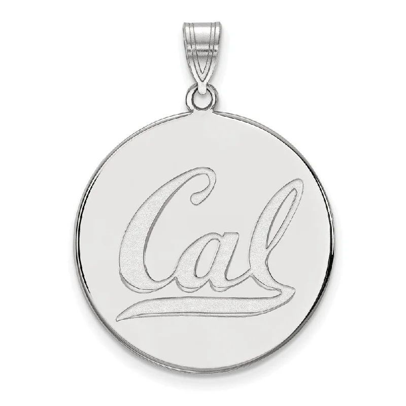 Get The Sparkle You Love At Prices You Adore 14k White Gold California Berkeley XL 'Cal' Disc Pendant Get The Sparkle You Love At Prices You Adore 14k White Gold California Berkeley XL 'Cal' Disc Pendant