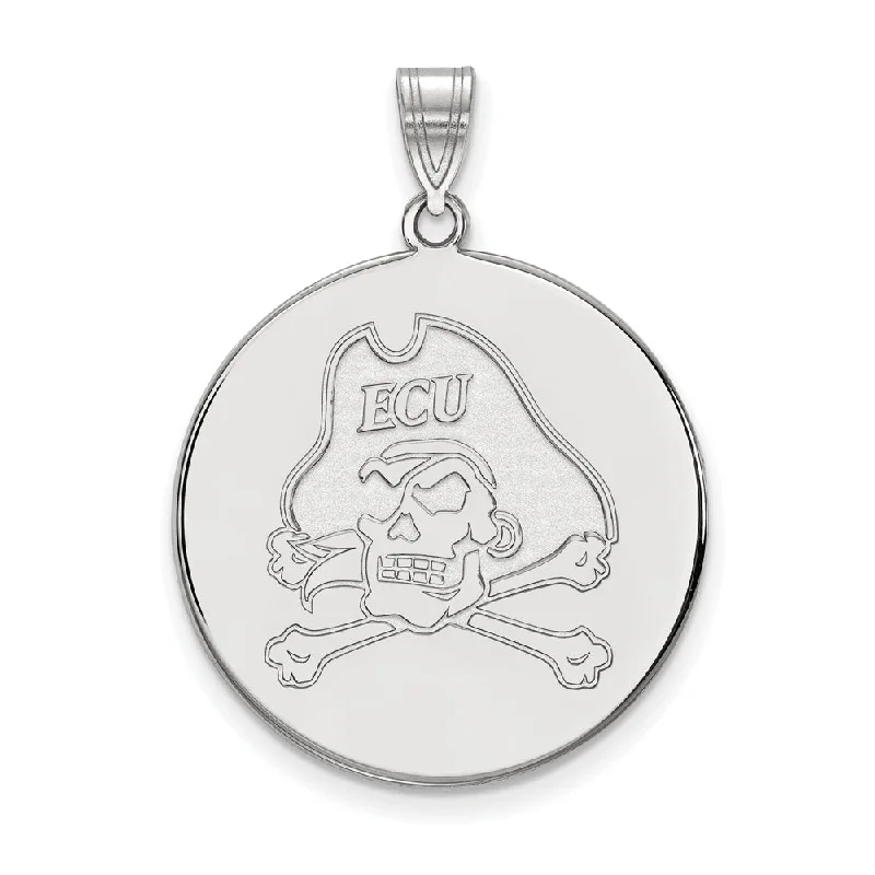 Make Every Moment Shine – Jewelry Discounts Available 14k White Gold East Carolina U XL Disc Pendant Make Every Moment Shine – Jewelry Discounts Available 14k White Gold East Carolina U XL Disc Pendant