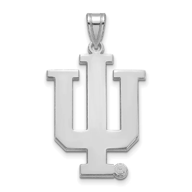 Special Sale On Handcrafted Jewelry – Shop Today 14k White Gold Indiana U XL Pendant Special Sale On Handcrafted Jewelry – Shop Today 14k White Gold Indiana U XL Pendant