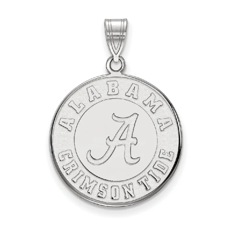 Flash Sale On Stunning Jewelry – Don't Miss Out 14k White Gold U. of Alabama Large Disc Pendant Flash Sale On Stunning Jewelry – Don't Miss Out 14k White Gold U. of Alabama Large Disc Pendant