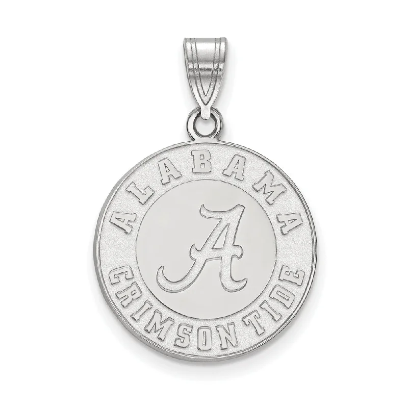 Exclusive Jewelry Offers – Sparkle For Less 14k White Gold U. of Alabama Large Logo Disc Pendant Exclusive Jewelry Offers – Sparkle For Less 14k White Gold U. of Alabama Large Logo Disc Pendant