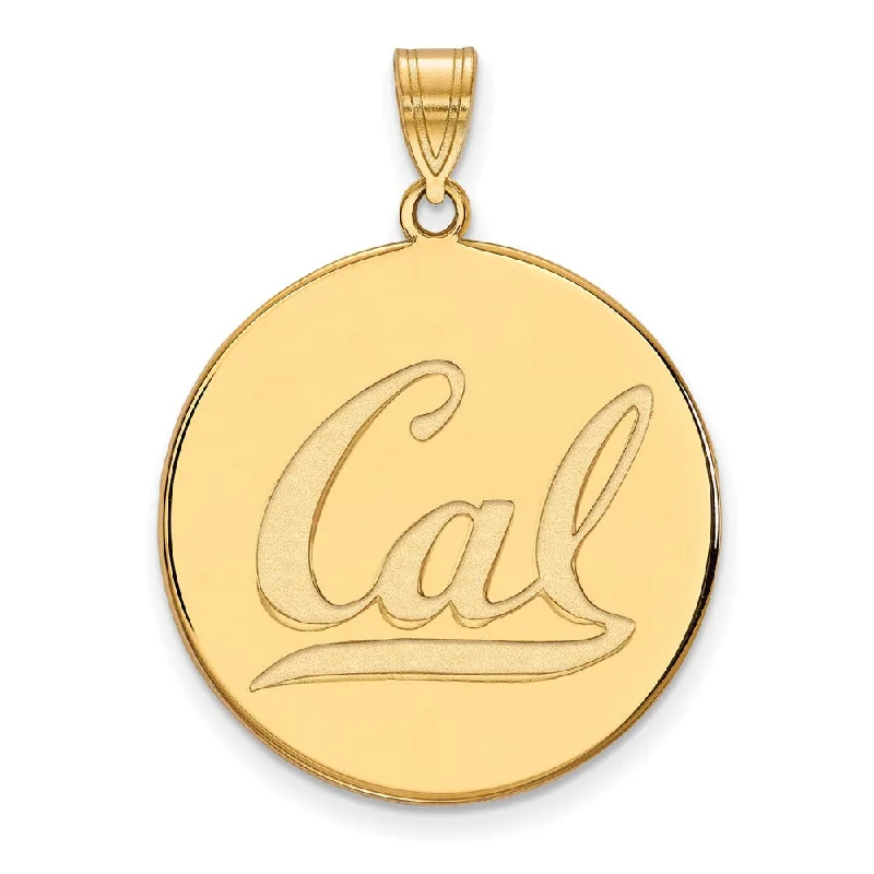 Elevate Your Outfit With Discounted Statement Jewelry 14k Yellow Gold California Berkeley XL 'Cal' Disc Pendant Elevate Your Outfit With Discounted Statement Jewelry 14k Yellow Gold California Berkeley XL 'Cal' Disc Pendant