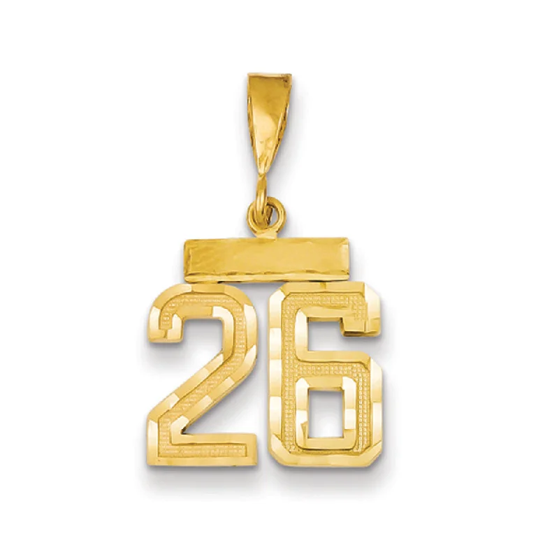 Best Jewelry Sale – Shop Exclusive Designs Now 14k Yellow Gold, Varsity Collection, Small D/C Pendant Number 26 Best Jewelry Sale – Shop Exclusive Designs Now 14k Yellow Gold, Varsity Collection, Small D/C Pendant Number 26