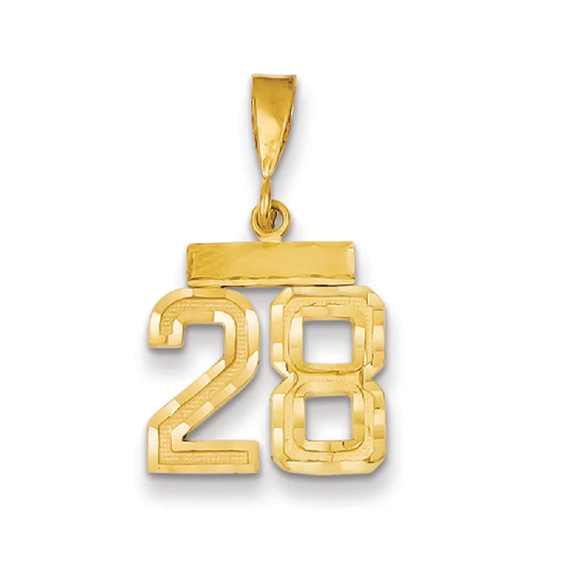 Jewelry Deals That Sparkle – Shop Today 14k Yellow Gold, Varsity Collection, Small D/C Pendant Number 28 Jewelry Deals That Sparkle – Shop Today 14k Yellow Gold, Varsity Collection, Small D/C Pendant Number 28