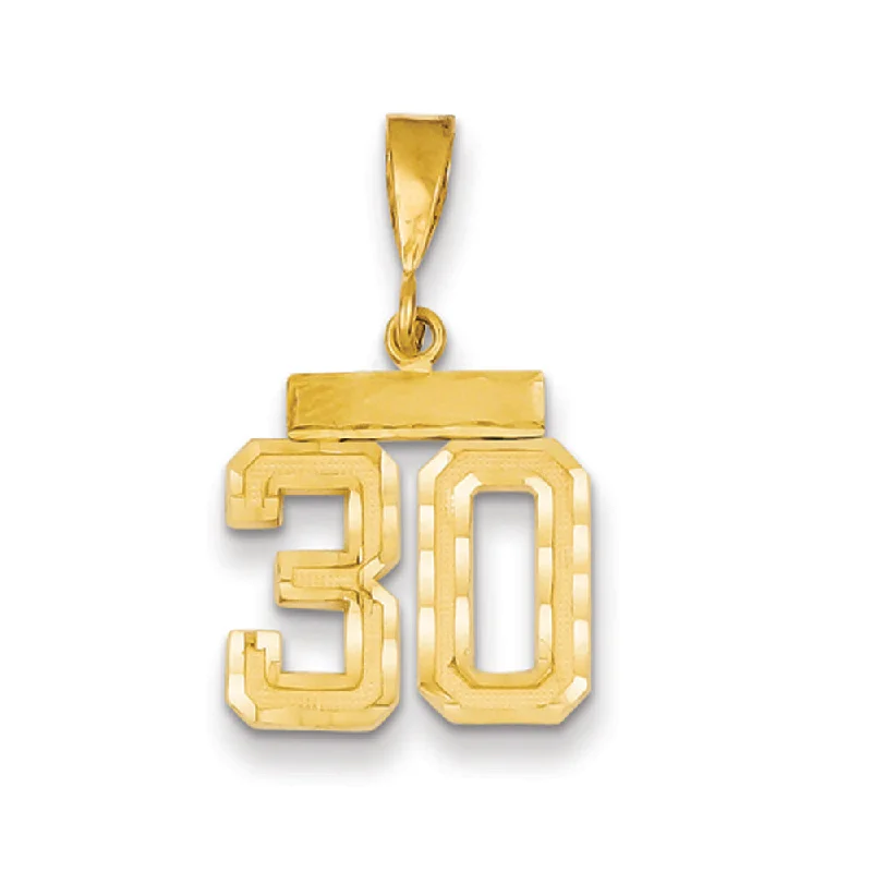 Don't Miss Out On Jaw-Dropping Jewelry Discounts 14k Yellow Gold, Varsity Collection, Small D/C Pendant Number 30 Don't Miss Out On Jaw-Dropping Jewelry Discounts 14k Yellow Gold, Varsity Collection, Small D/C Pendant Number 30