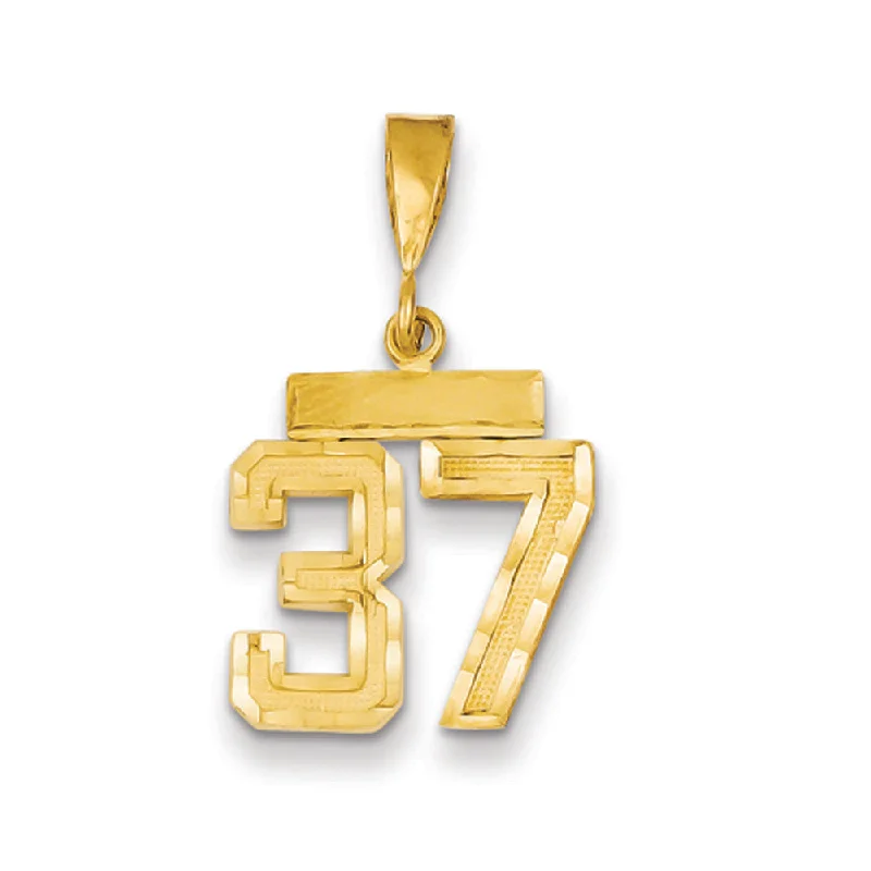 Flash Sale On Elegant Jewelry – Don't Miss Out 14k Yellow Gold, Varsity Collection, Small D/C Pendant Number 37