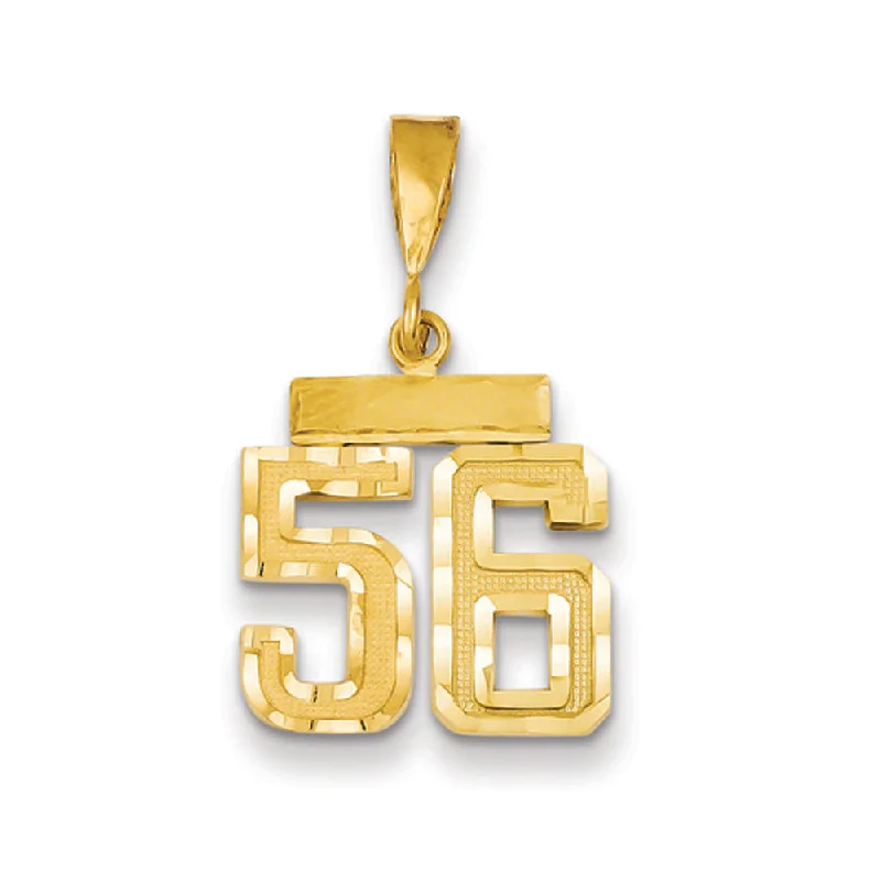 Limited-Time Jewelry Sale – Elegant Styles At Less 14k Yellow Gold, Varsity Collection, Small D/C Pendant Number 56 Limited-Time Jewelry Sale – Elegant Styles At Less 14k Yellow Gold, Varsity Collection, Small D/C Pendant Number 56