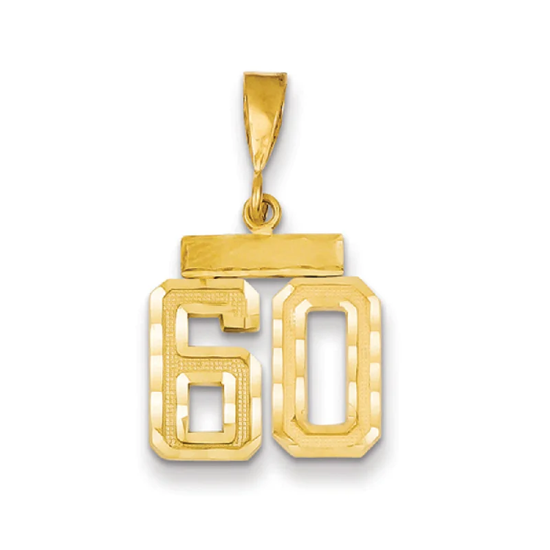 Buy More, Save More On Stunning Jewelry Designs 14k Yellow Gold, Varsity Collection, Small D/C Pendant Number 60 Buy More, Save More On Stunning Jewelry Designs 14k Yellow Gold, Varsity Collection, Small D/C Pendant Number 60