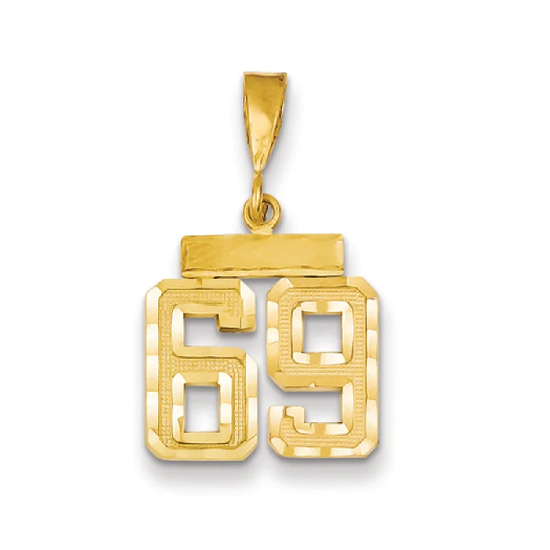 Seasonal Jewelry Deals – Elevate Your Style 14k Yellow Gold, Varsity Collection, Small D/C Pendant Number 69 Seasonal Jewelry Deals – Elevate Your Style 14k Yellow Gold, Varsity Collection, Small D/C Pendant Number 69