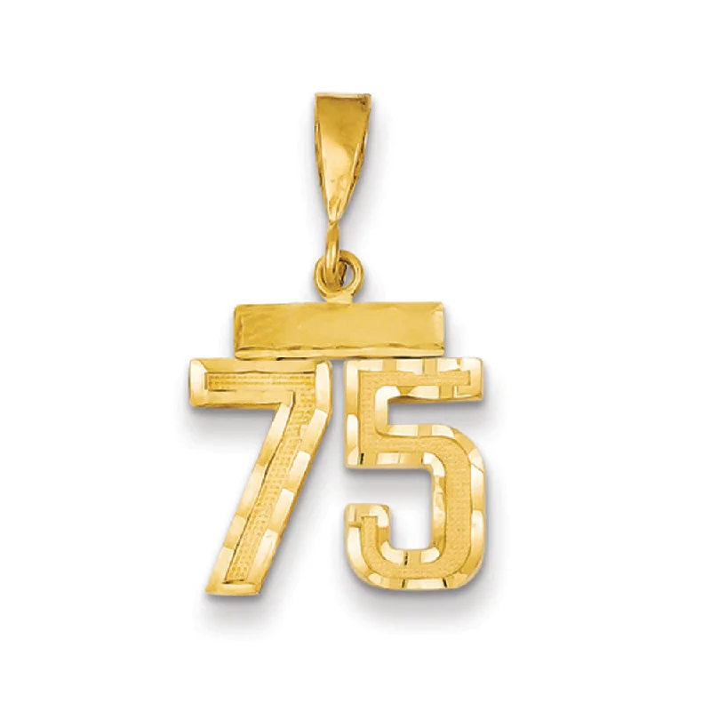 Chic And Stylish Jewelry At Exclusive Prices 14k Yellow Gold, Varsity Collection, Small D/C Pendant Number 75 Chic And Stylish Jewelry At Exclusive Prices 14k Yellow Gold, Varsity Collection, Small D/C Pendant Number 75