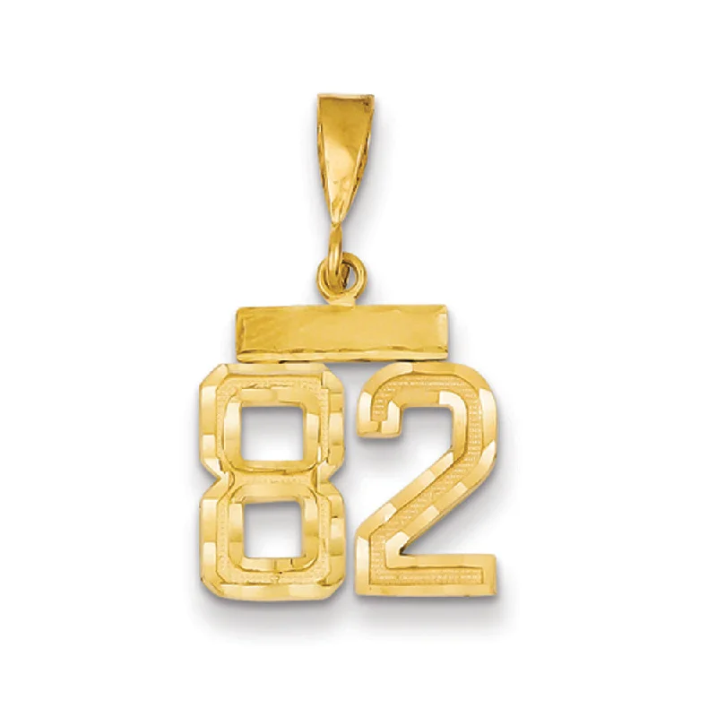 High-End Jewelry, Now More Affordable Than Ever 14k Yellow Gold, Varsity Collection, Small D/C Pendant Number 82 High-End Jewelry, Now More Affordable Than Ever 14k Yellow Gold, Varsity Collection, Small D/C Pendant Number 82