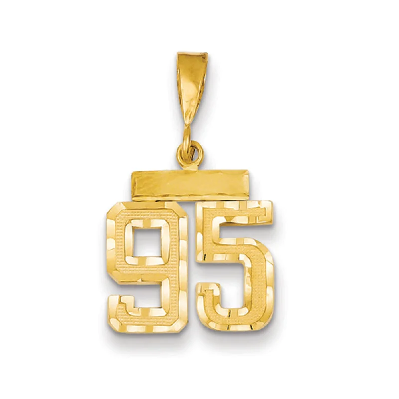 Limited-Time Jewelry Discounts – Shine Without The Splurge 14k Yellow Gold, Varsity Collection, Small D/C Pendant Number 95 Limited-Time Jewelry Discounts – Shine Without The Splurge 14k Yellow Gold, Varsity Collection, Small D/C Pendant Number 95
