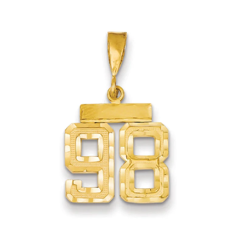 Must-Have Jewelry At Unbelievable Discounts 14k Yellow Gold, Varsity Collection, Small D/C Pendant Number 98