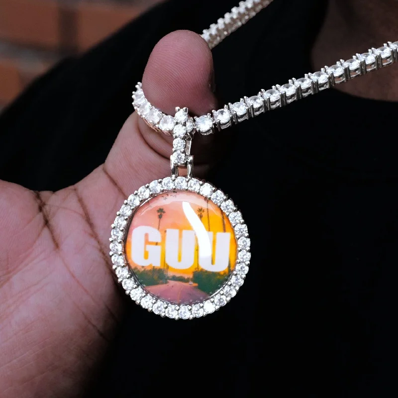 Don't Miss Out On Jaw-Dropping Jewelry Discounts 3D CIRCLE CUSTOM PICTURE PENDANT SMALL SIZE