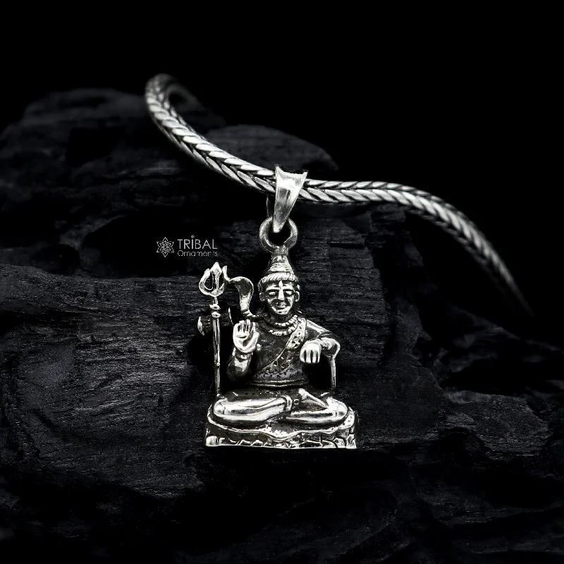 Timeless Elegance Now At Special Discounts 925 sterling silver Divine lord shiva pendant, excellent vintage designer silver handmade holy blessing pendant jewelry nsp696/ps14 Timeless Elegance Now At Special Discounts 925 sterling silver Divine lord shiva pendant, excellent vintage designer silver handmade holy blessing pendant jewelry nsp696/ps14