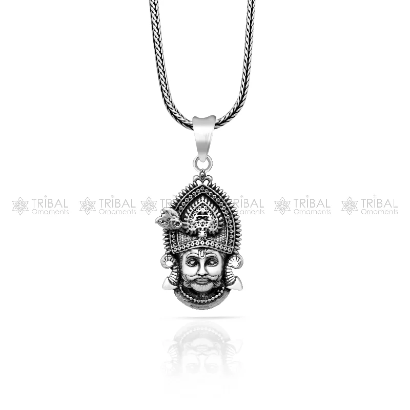 Jewelry Sale Bonanza – Grab Your Sparkle Now 925 sterling silver Khatu Shyam pendant/ lord Krishna, amazing divine pendant locket tribal jewelry nsp883 Jewelry Sale Bonanza – Grab Your Sparkle Now 925 sterling silver Khatu Shyam pendant/ lord Krishna, amazing divine pendant locket tribal jewelry nsp883