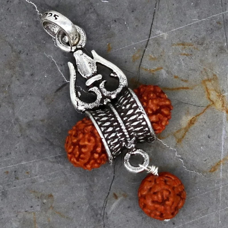 Shop Fine Jewelry With Amazing Deals 925 sterling silver lord shiva trident pendant, amazing customized Rudraksha oxidized tribal belly dance personalized jewelry ssp323 Shop Fine Jewelry With Amazing Deals 925 sterling silver lord shiva trident pendant, amazing customized Rudraksha oxidized tribal belly dance personalized jewelry ssp323