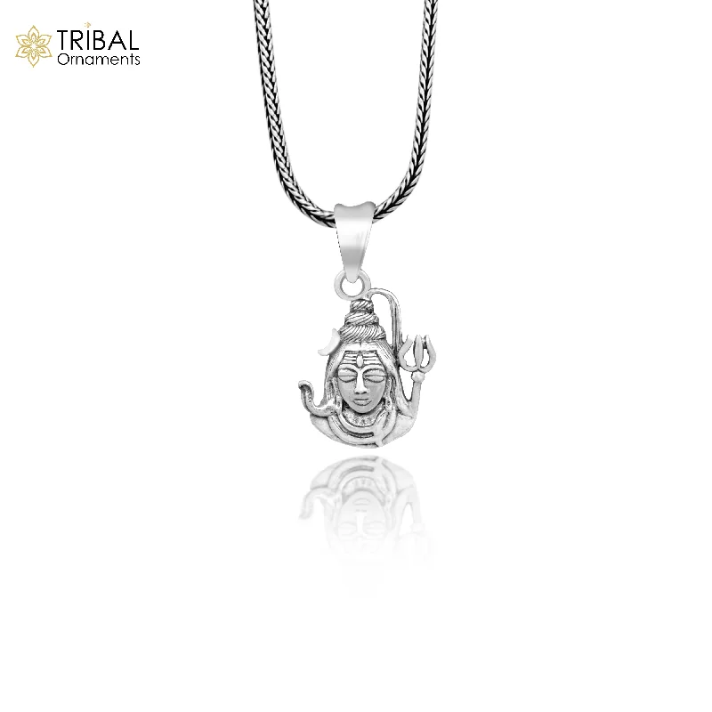 Sparkle More For Less – Jewelry Sale Happening Now 925 sterling silver unique design Hindu idols Lord Shiva pendant, excellent style pendant locket personalized jewelry tribal jewelry ssp552