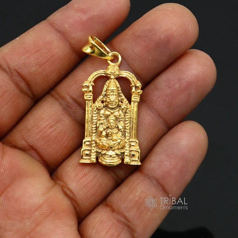 Unlock Unbeatable Jewelry Deals Before They’Re Gone 925 sterling silver vintage stylish idol Tirupati Balaji and Laxmi Pendant Narayanan gold polished pendant gifting jewelry nsp616 Unlock Unbeatable Jewelry Deals Before They’Re Gone 925 sterling silver vintage stylish idol Tirupati Balaji and Laxmi Pendant Narayanan gold polished pendant gifting jewelry nsp616