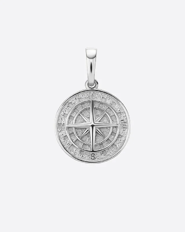 Limited-Stock Jewelry Sale – Once It's Gone, It's Gone CLEAN COMPASS PENDANT 925. - WHITE GOLD Limited-Stock Jewelry Sale – Once It's Gone, It's Gone CLEAN COMPASS PENDANT 925. - WHITE GOLD