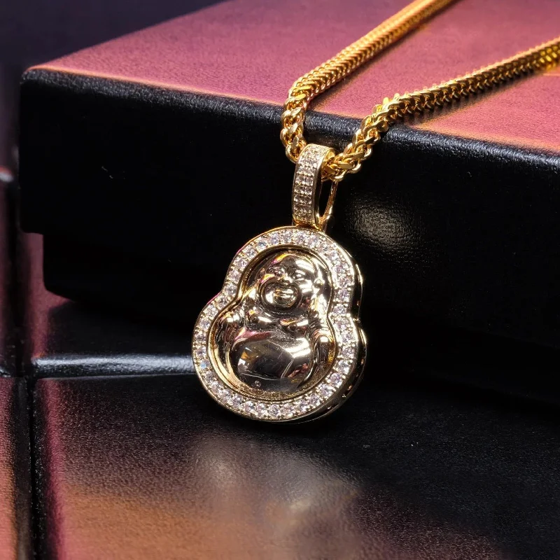 Once-A-Year Jewelry Deals – Shop Before They’Re Gone Iced Gold-Plated & Silver CZ Maitreya Buddha Pendant & Cuban Link Chain Once-A-Year Jewelry Deals – Shop Before They’Re Gone Iced Gold-Plated & Silver CZ Maitreya Buddha Pendant & Cuban Link Chain