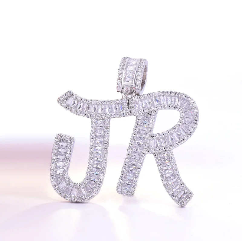 Luxury Meets Affordability – Jewelry Sale Live Now Iced Out Baguette Letters - White Gold Luxury Meets Affordability – Jewelry Sale Live Now Iced Out Baguette Letters - White Gold