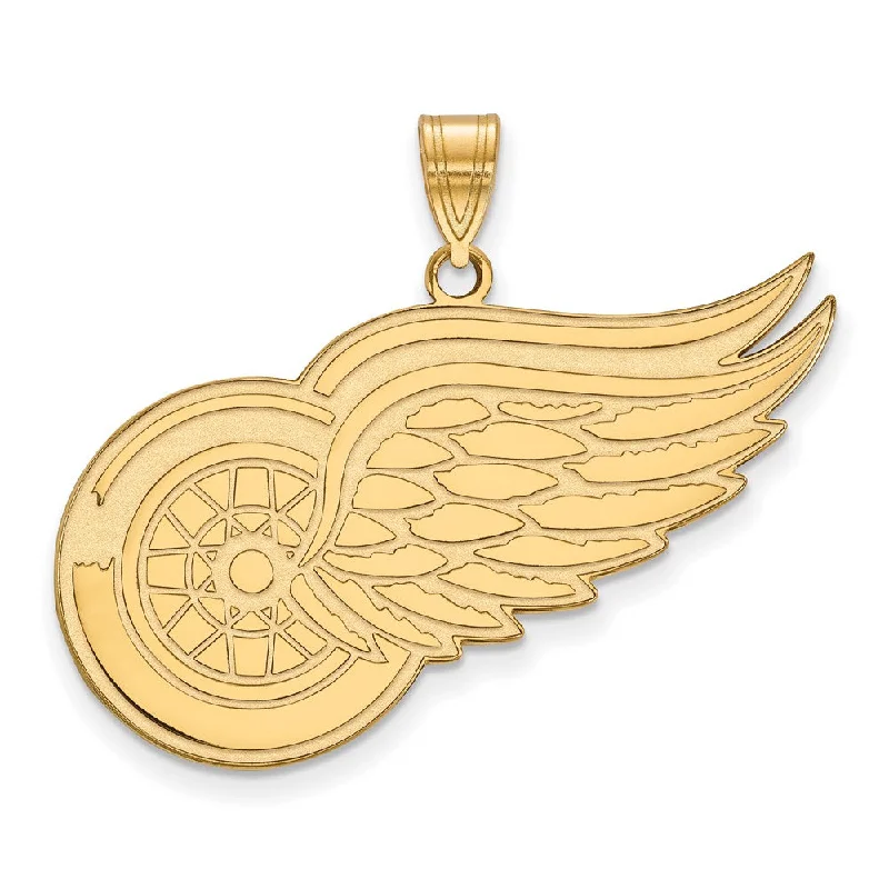 Shop Stylish Jewelry Now And Save Big SS 14k Yellow Gold Plated NHL Detroit Red Wings XL Pendant Shop Stylish Jewelry Now And Save Big SS 14k Yellow Gold Plated NHL Detroit Red Wings XL Pendant