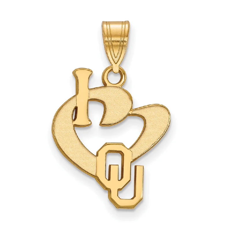 Shop Dazzling Jewelry At The Best Prices SS w/GP U. of Oklahoma Large I Love Logo Pendant Shop Dazzling Jewelry At The Best Prices SS w/GP U. of Oklahoma Large I Love Logo Pendant