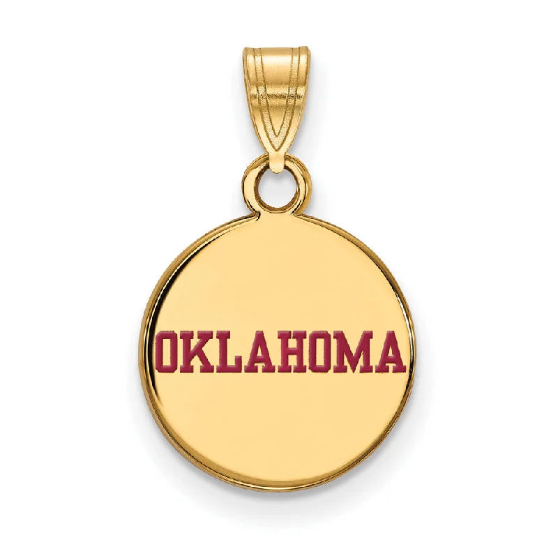 Get Your Favorite Jewelry At The Best Price SS w/GP U. of Oklahoma Small Enamel Disc Pendant Get Your Favorite Jewelry At The Best Price SS w/GP U. of Oklahoma Small Enamel Disc Pendant