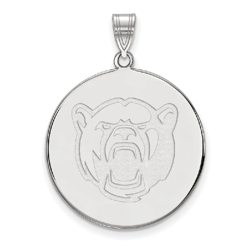 Final Call For Exquisite Jewelry At Reduced Rates Sterling Silver Baylor U XL Bears Disc Pendant Final Call For Exquisite Jewelry At Reduced Rates Sterling Silver Baylor U XL Bears Disc Pendant