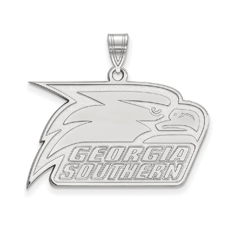High-Quality Gemstone Jewelry For Special Occasions Sterling Silver Georgia Southern U Large Pendant High-Quality Gemstone Jewelry For Special Occasions Sterling Silver Georgia Southern U Large Pendant
