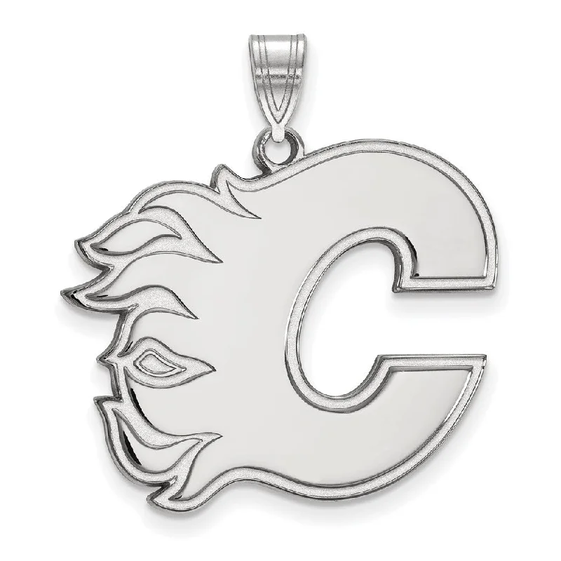 Buy More, Save More On Stunning Jewelry Pieces Sterling Silver NHL Calgary Flames XL Pendant Buy More, Save More On Stunning Jewelry Pieces Sterling Silver NHL Calgary Flames XL Pendant