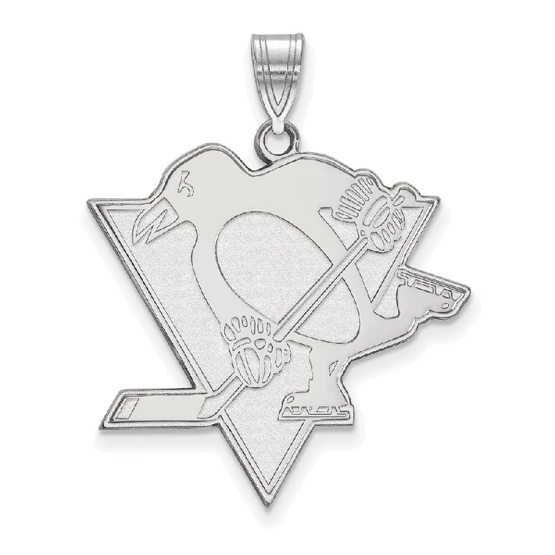 Elegant Rose Gold Jewelry For A Stylish Touch Sterling Silver NHL Pittsburgh Penguins XL Pendant Elegant Rose Gold Jewelry For A Stylish Touch Sterling Silver NHL Pittsburgh Penguins XL Pendant