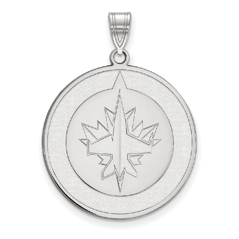 Get The Best Deals On Timeless Jewelry Pieces Sterling Silver NHL Winnipeg Jets XL Disc Pendant Get The Best Deals On Timeless Jewelry Pieces Sterling Silver NHL Winnipeg Jets XL Disc Pendant