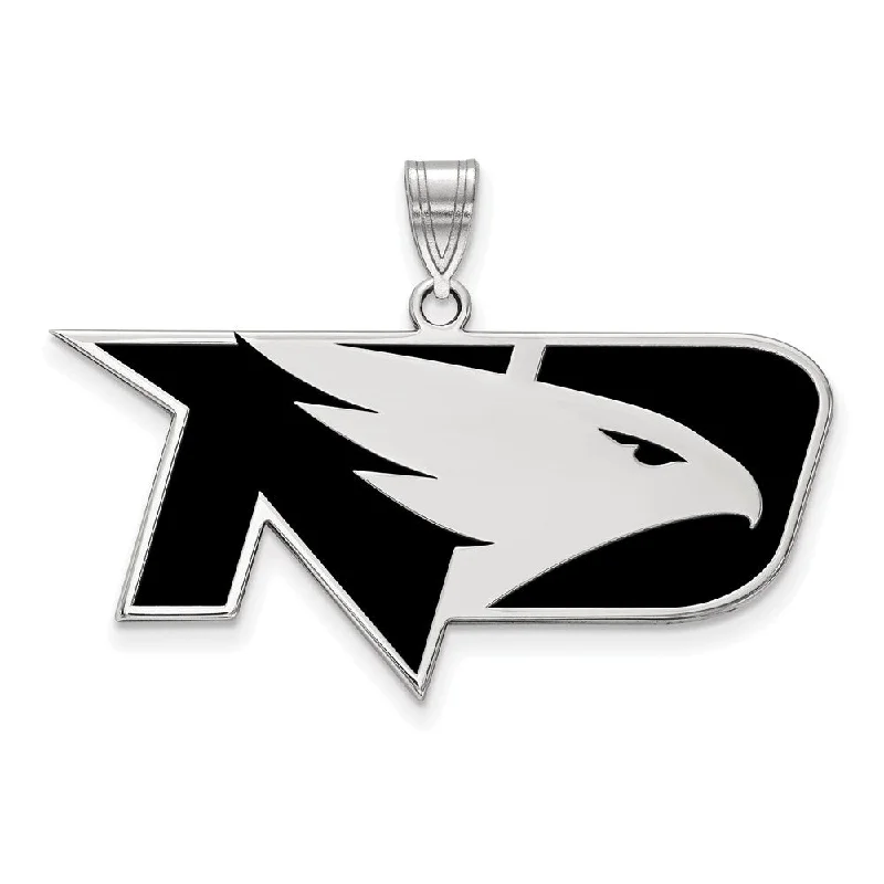Make Your Outfit Shine With Discounted Jewelry Sterling Silver North Dakota Large Enamel Pendant