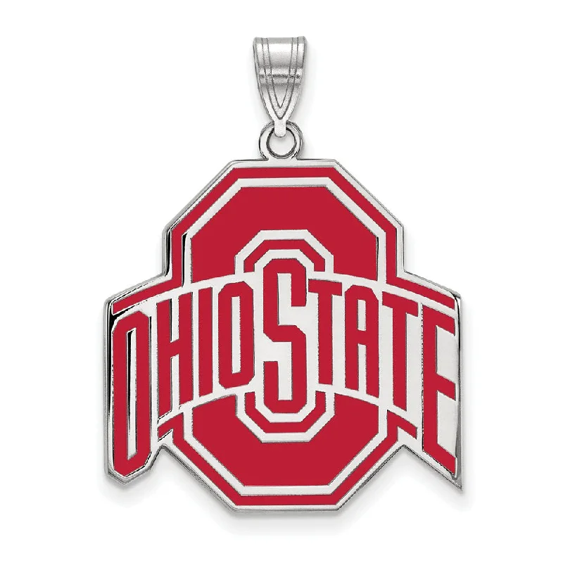Flash Deals On Fine Jewelry – Shop Before It's Gone Sterling Silver Ohio State XL Enamel Pendant Flash Deals On Fine Jewelry – Shop Before It's Gone Sterling Silver Ohio State XL Enamel Pendant