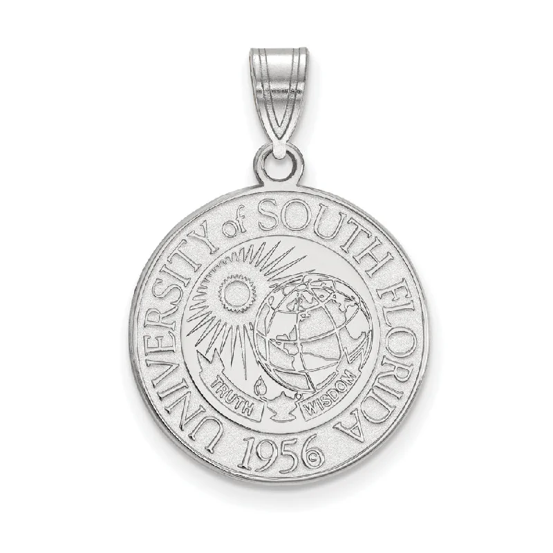 Make Every Moment Shine – Jewelry Discounts Available Sterling Silver South Florida Large Crest Pendant Make Every Moment Shine – Jewelry Discounts Available Sterling Silver South Florida Large Crest Pendant