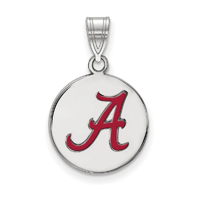 Get The Sparkle You Love At Prices You Adore Sterling Silver U. of Alabama Medium Enamel Disc Pendant Get The Sparkle You Love At Prices You Adore Sterling Silver U. of Alabama Medium Enamel Disc Pendant