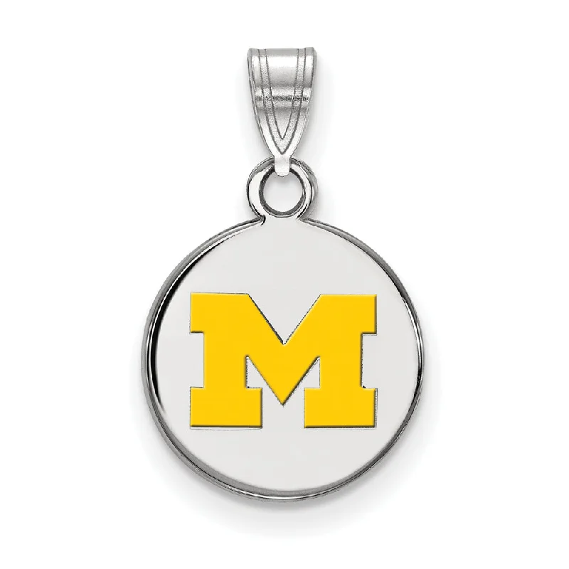 Jewelry Clearance Sale – Final Reductions Sterling Silver U. of Michigan Small Yellow Enamel Disc Pendant Jewelry Clearance Sale – Final Reductions Sterling Silver U. of Michigan Small Yellow Enamel Disc Pendant