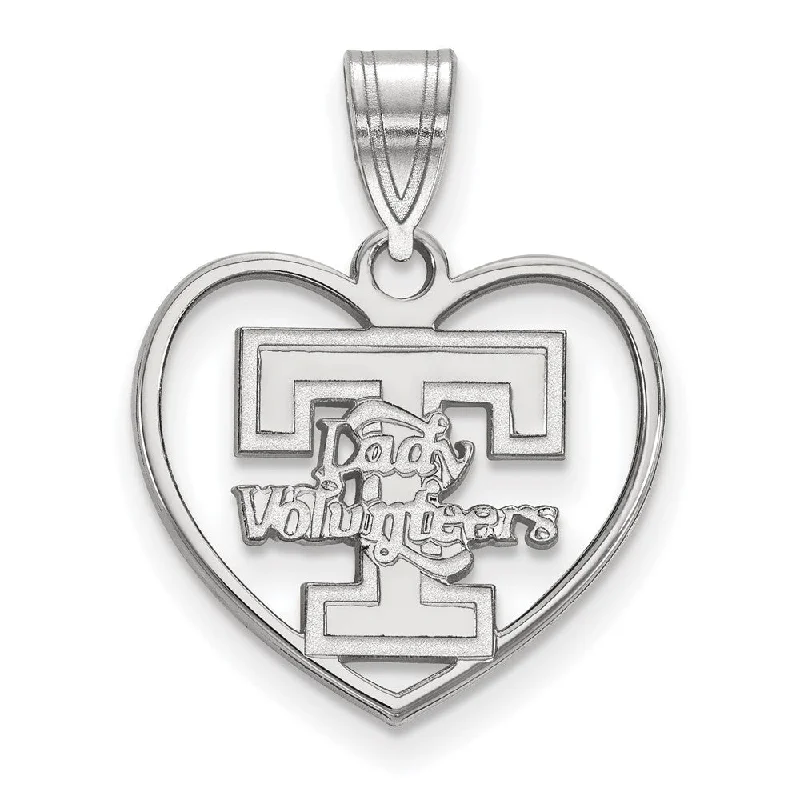 Dainty And Elegant Jewelry Now At Reduced Prices Sterling Silver U. of Tennessee 'T' Logo Heart Pendant Dainty And Elegant Jewelry Now At Reduced Prices Sterling Silver U. of Tennessee 'T' Logo Heart Pendant