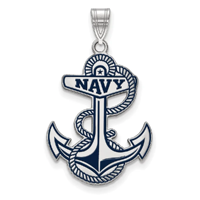 The Biggest Jewelry Sale Of The Year Is Here Sterling Silver U.S. Naval Academy XL Enamel Pendant The Biggest Jewelry Sale Of The Year Is Here Sterling Silver U.S. Naval Academy XL Enamel Pendant