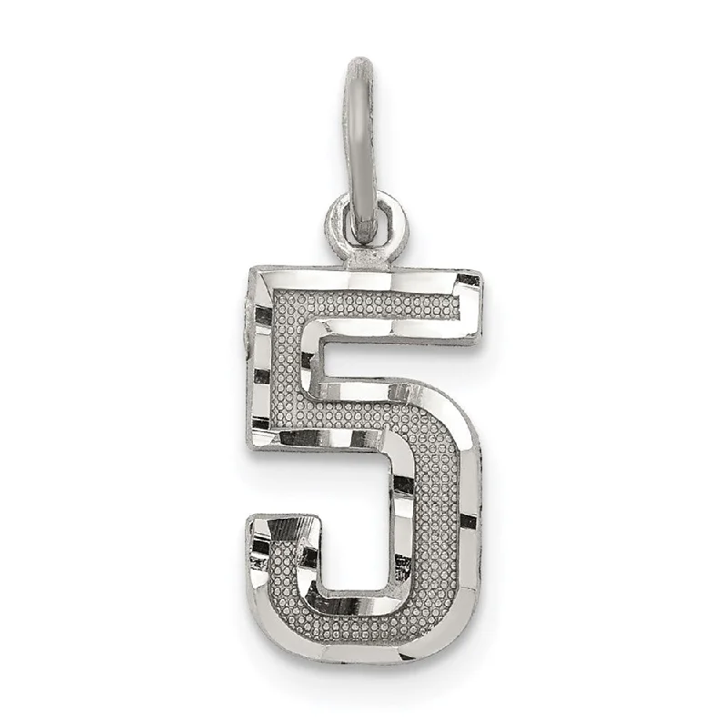 Jewelry Deals That Sparkle – Shop Today Sterling Silver, Varsity Collection, Small D/C Pendant, Number 5 Jewelry Deals That Sparkle – Shop Today Sterling Silver, Varsity Collection, Small D/C Pendant, Number 5