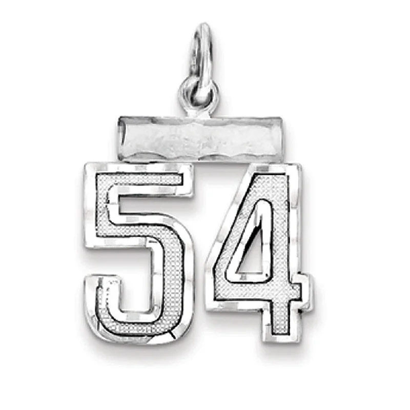 Affordable Elegance – Special Jewelry Sale Now Live Sterling Silver, Varsity Collection, Small D/C Pendant, Number 54 Affordable Elegance – Special Jewelry Sale Now Live Sterling Silver, Varsity Collection, Small D/C Pendant, Number 54