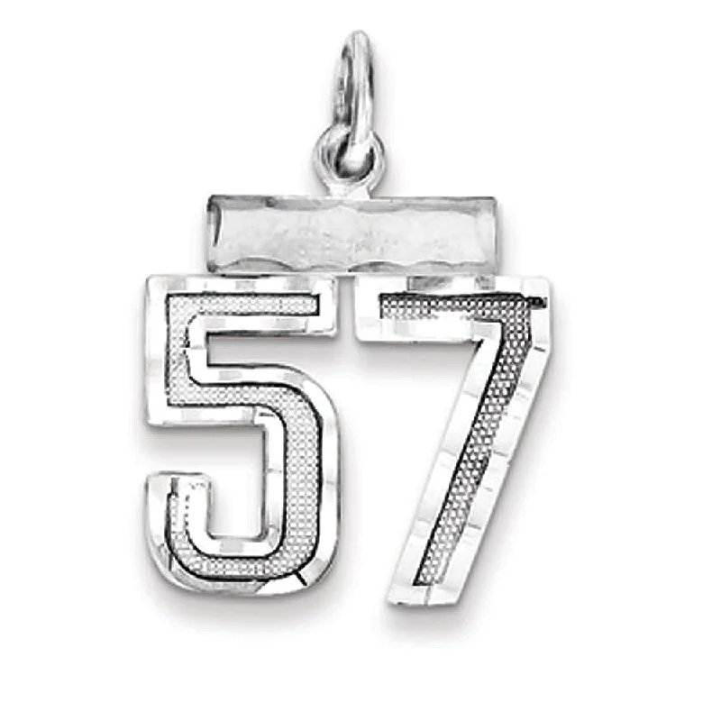 Exclusive Jewelry Sale – Grab Timeless Pieces Now Sterling Silver, Varsity Collection, Small D/C Pendant, Number 57 Exclusive Jewelry Sale – Grab Timeless Pieces Now Sterling Silver, Varsity Collection, Small D/C Pendant, Number 57