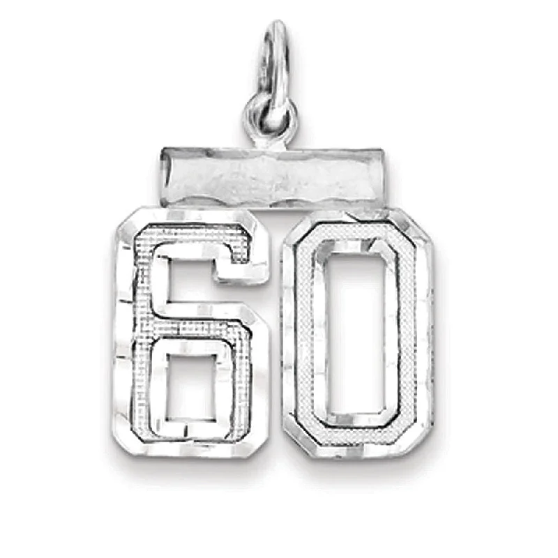 Breathtaking Jewelry At Limited-Time Savings Sterling Silver, Varsity Collection, Small D/C Pendant, Number 60