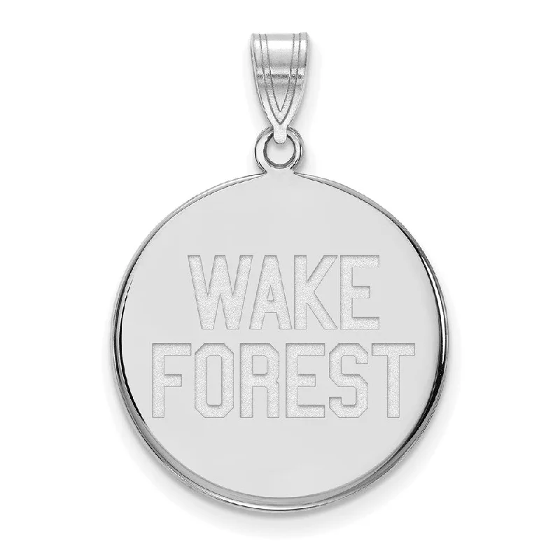 Special Deals On Handcrafted And Designer Jewelry Sterling Silver Wake Forest U. Large Logo Disc Pendant Special Deals On Handcrafted And Designer Jewelry Sterling Silver Wake Forest U. Large Logo Disc Pendant