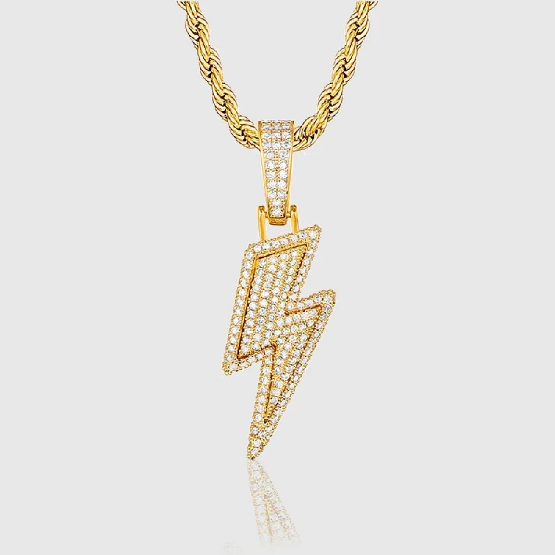 Glamorous Jewelry, Glamorous Deals – Shop Now BOLT PENDANT - Gold